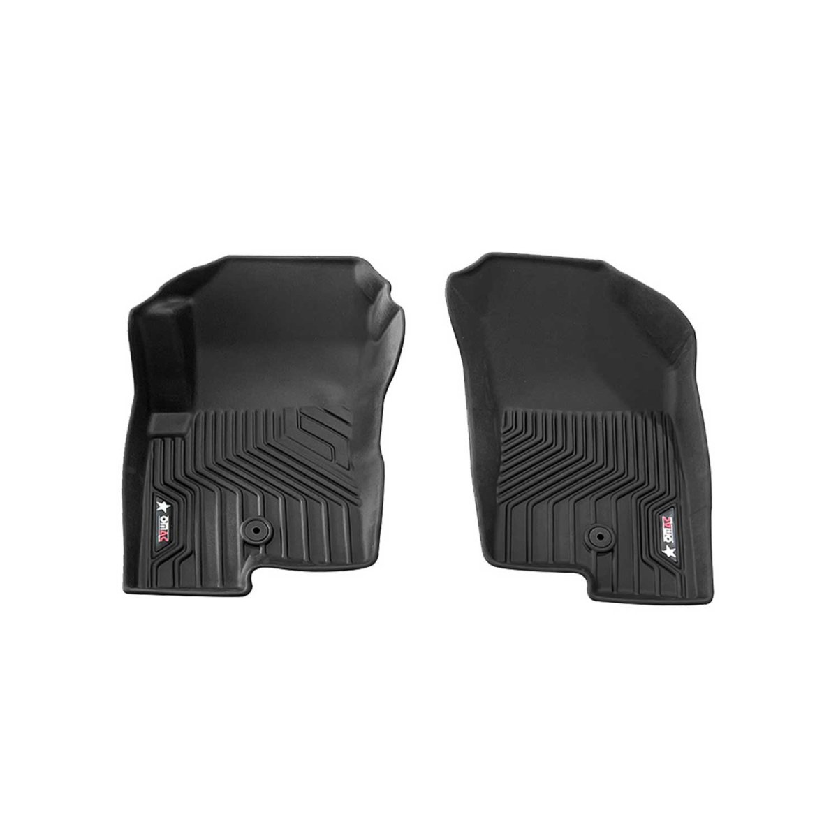 Jeep Compass Floor Mats - Front - Omac - 3D Texan Premium TPE - Black - '07-'17